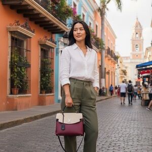 Louis Vuitton Lockme ever leather handbag- EUC Comes With Dust Bag and Strap